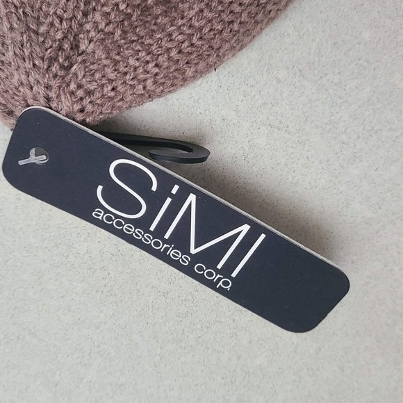 NWT Brown Knit Toque with Rhinestone Details - Picture 8 of 10